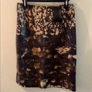 Vero Moda Brown & Creme Boa Biker Skirt NWT